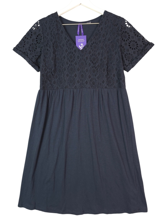 Seraphine Dresses & Skirts - Seraphine Orla Vneck Lace A-line Navy Dress  Maternity Nursing